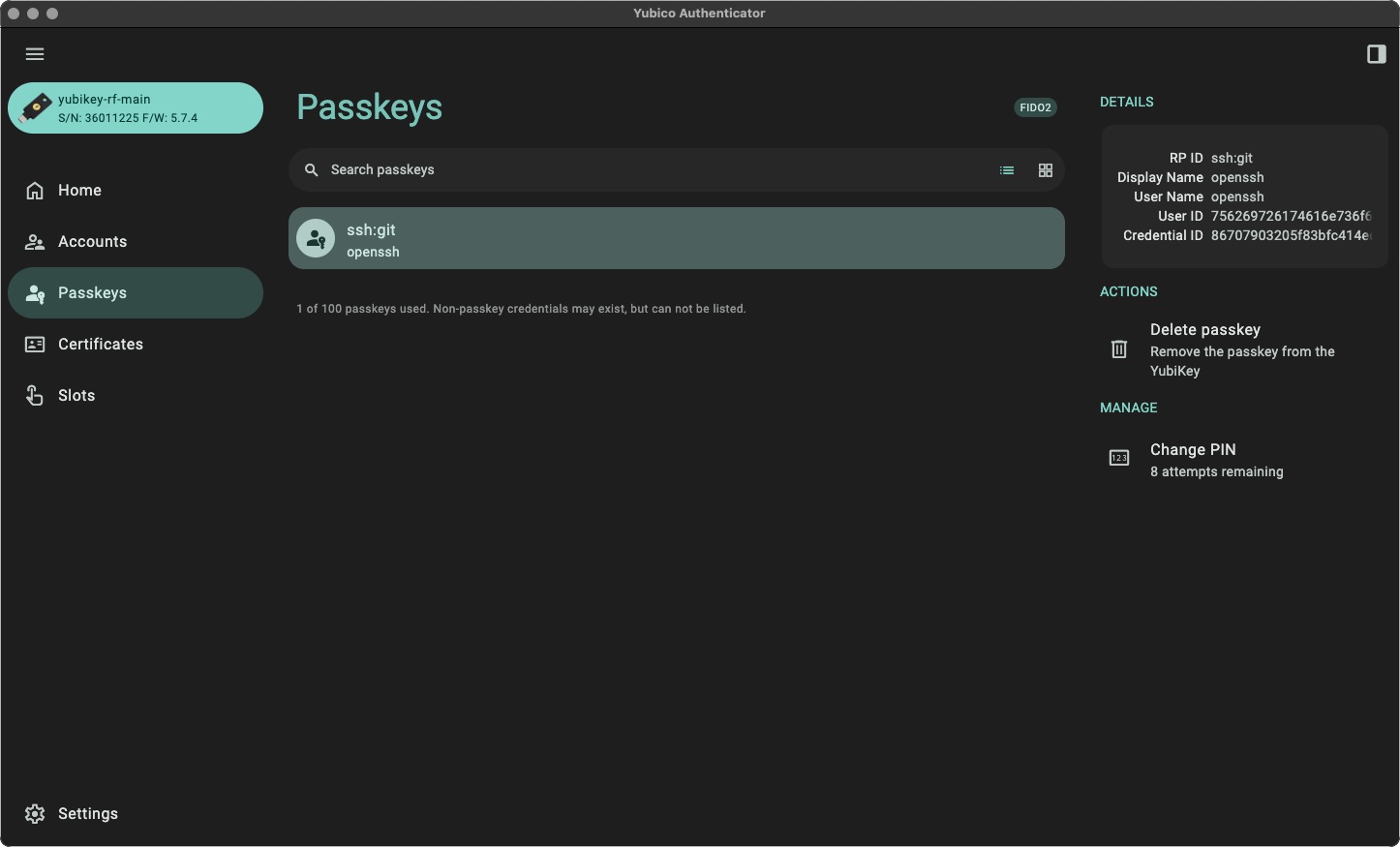 yubikeys ssh setup